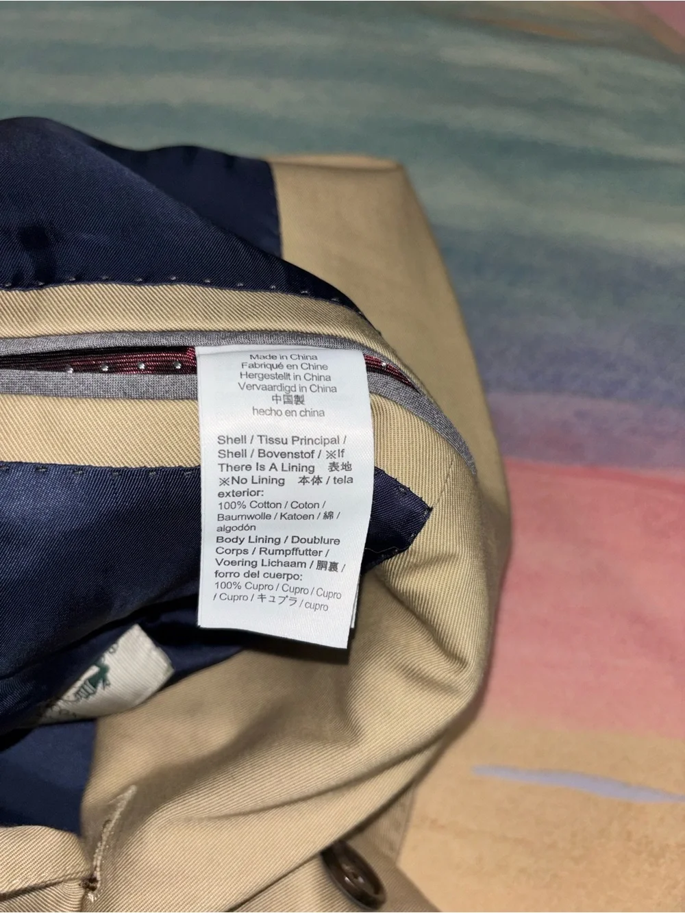 J. Crew Ludlow Slim tan Italian Suit (Jacket/Pants) size 40S cotton
